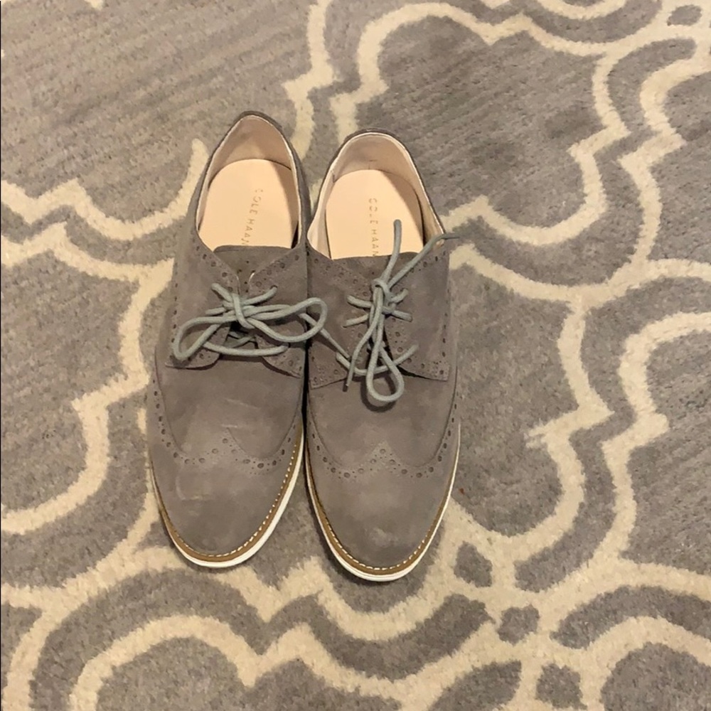 EUC Cole Haan original grand oxford - grey